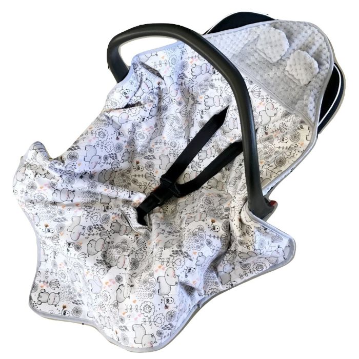 Soojakott-tekk vankrisse/turvatool "Forest" 80x80 cm 