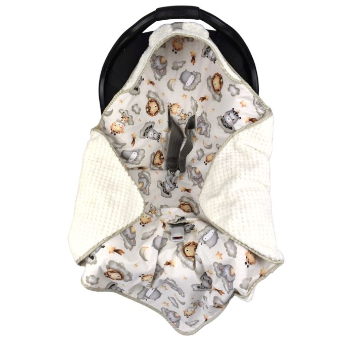 Turvahälli tekk ja soojakott "Keep dreaming" ecru 