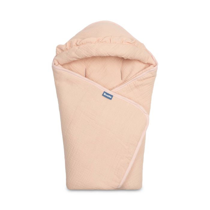 Soojakott vankrisse/turvatool musliinist "Natural" 90x90 cm pink