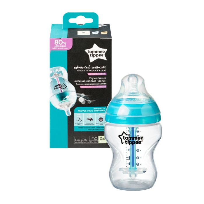 Gaasivaluvastased lutipudelid Tommee Tippee Anti-Colic 0k+ 260ml