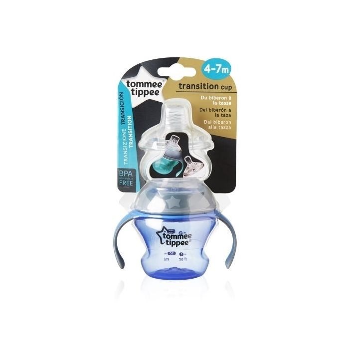 Tommee Tippee beebi tass 4-7m+ Transition cup 150 ml sinine