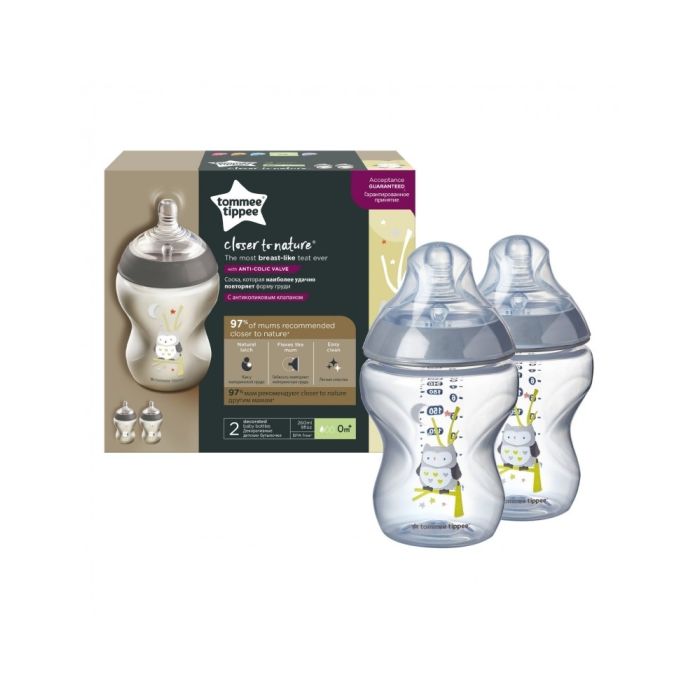 Lutipudelid Tommee Tippee, 0k+ 260ml 2tk 