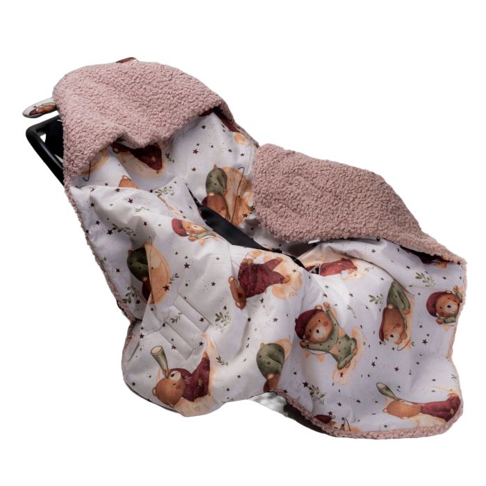 Soojakott turvahälli "Blush teddy beige" 90x90 cm