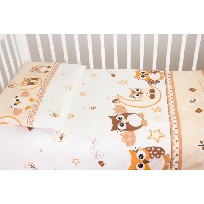 Voodipesu komplekt koos kaitsega "Ilusad unenäod", pruun