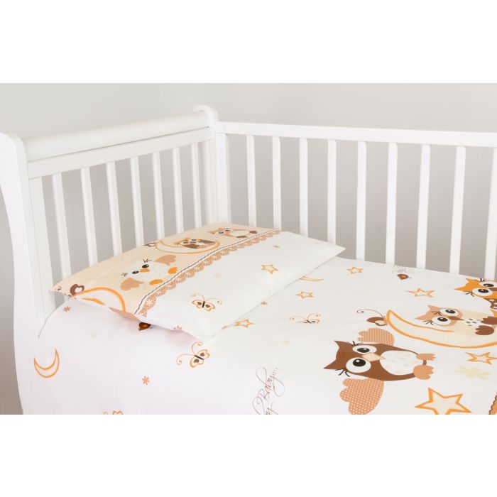 Voodipesu komplekt koos kaitsega "Ilusad unenäod", pruun