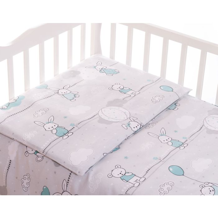 Patalynė kūdikiams 135x100 "Bunny&Balloons"