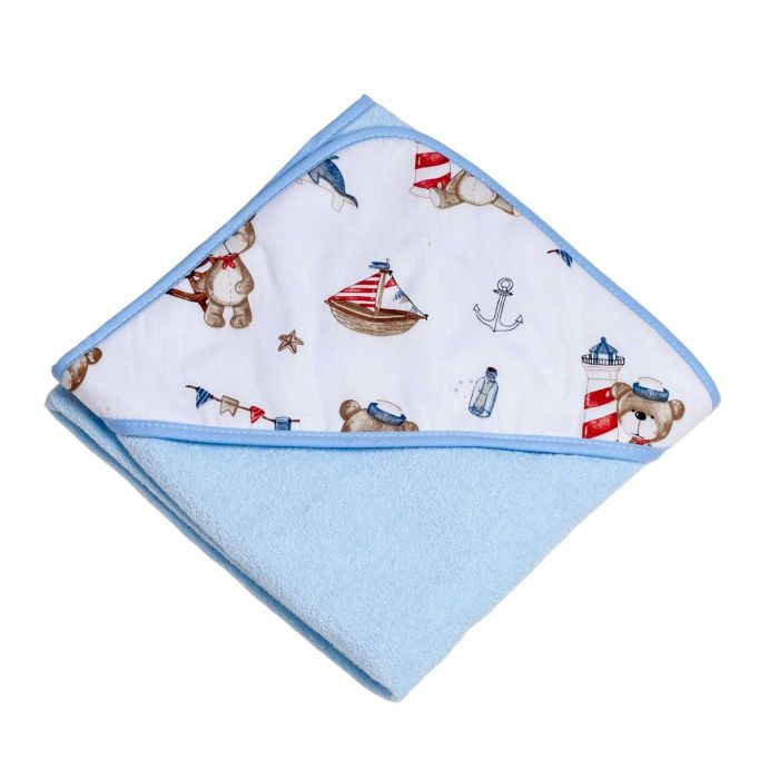 Beebi rätik "Sailor" 80x80 cm "frotte" sinine