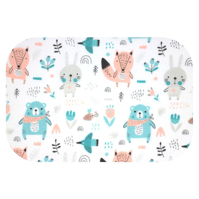 Flanell veekindel linad 45x115cm "Forest mint"