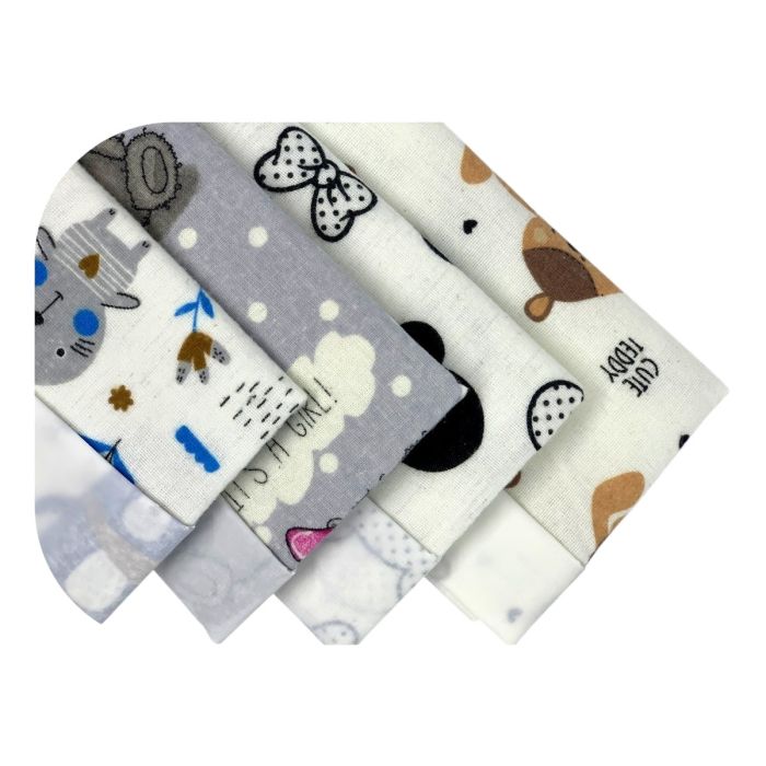 Flanell veekindel linad 45x115cm "Forest mint"