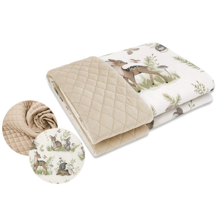 Velvet beebitekk "Forest calm" 100x70 cm 