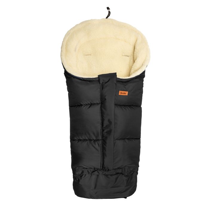 Soojakott kärusse "Combi wool" Black