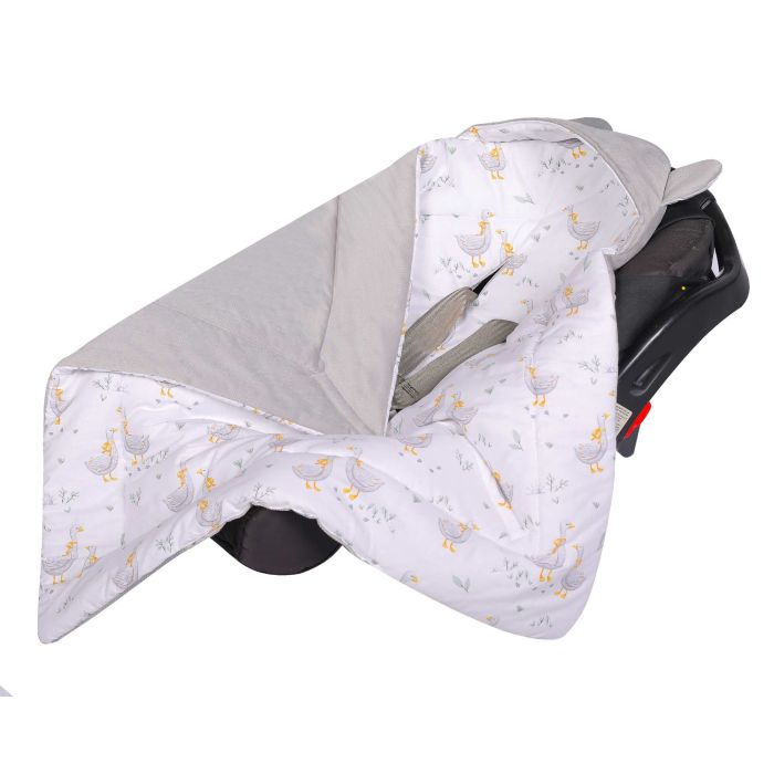 Soojakott turvahälli "VELVET Golden goose" 80x80 cm 