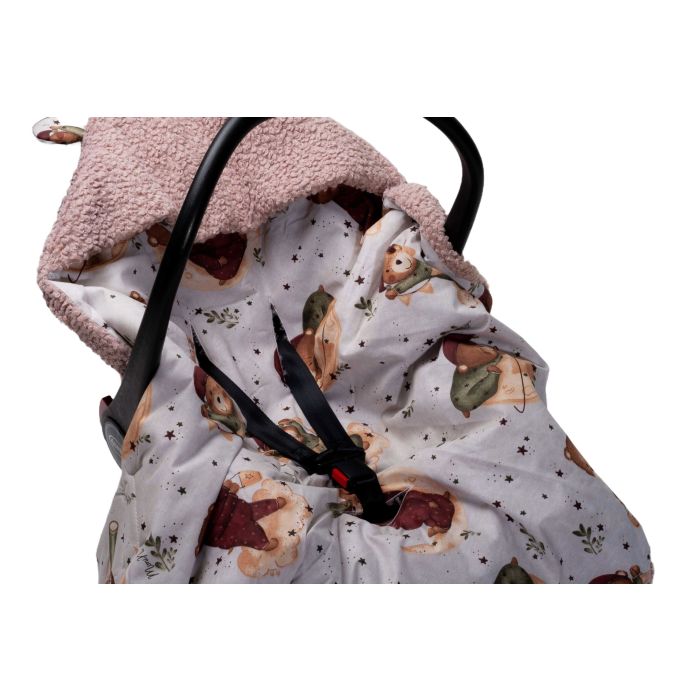 Soojakott turvahälli "Blush teddy beige" 90x90 cm 