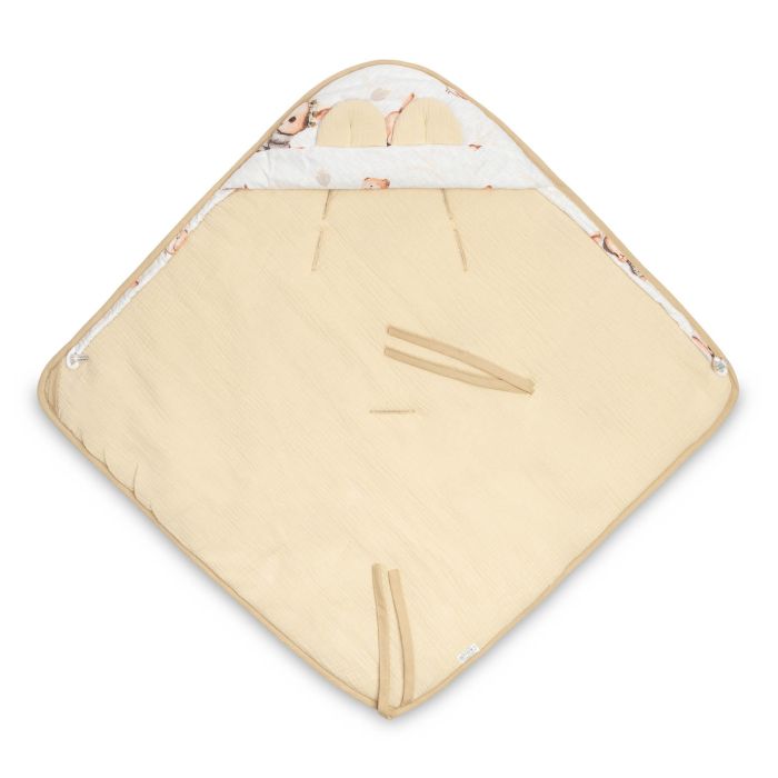 Soojakott vankrisse/turvatool musliinist "Lissie" 90x90 cm beige