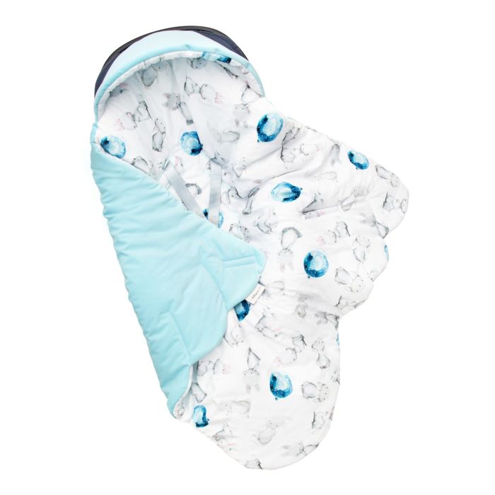 Turvahälli tekk ja soojakott "Little bunny" 90x90 cm