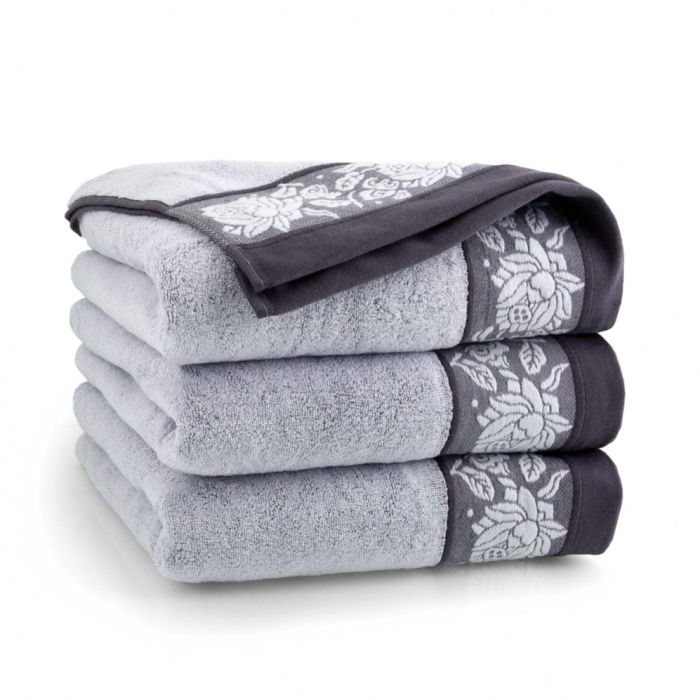 Rankšluostis "Romantica" 140x70 cm pilkos spalvos