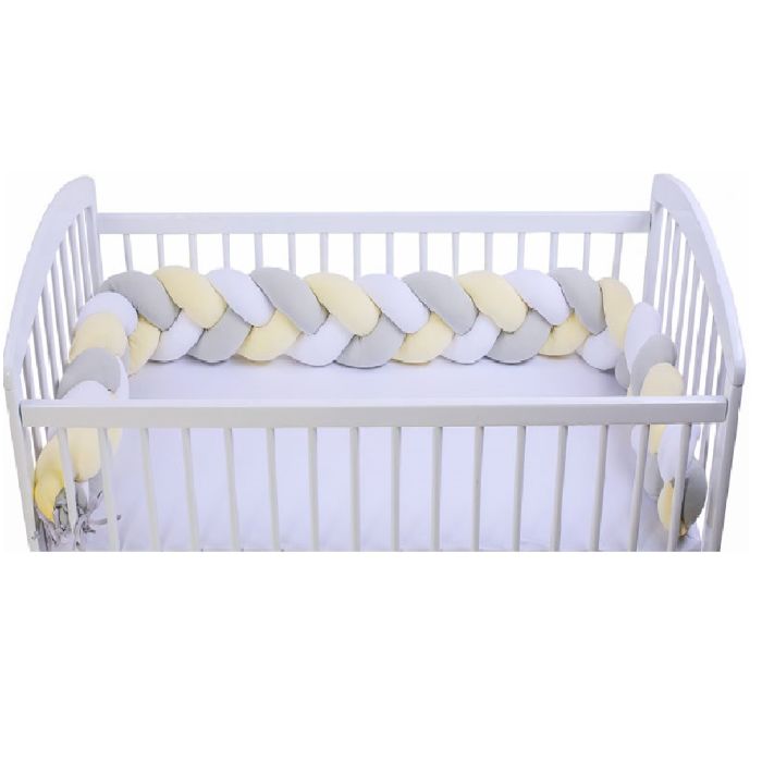 Voodipehmendus beebile 210 cm "Braided Bumper" Pastels