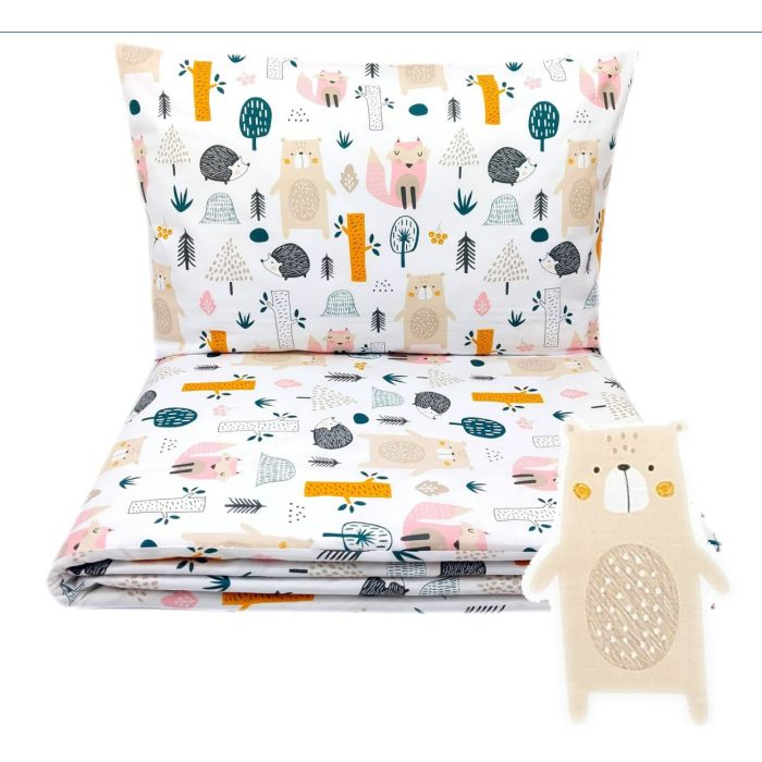 Voodipesu beebidele 135x100 "Fox&Bear" 