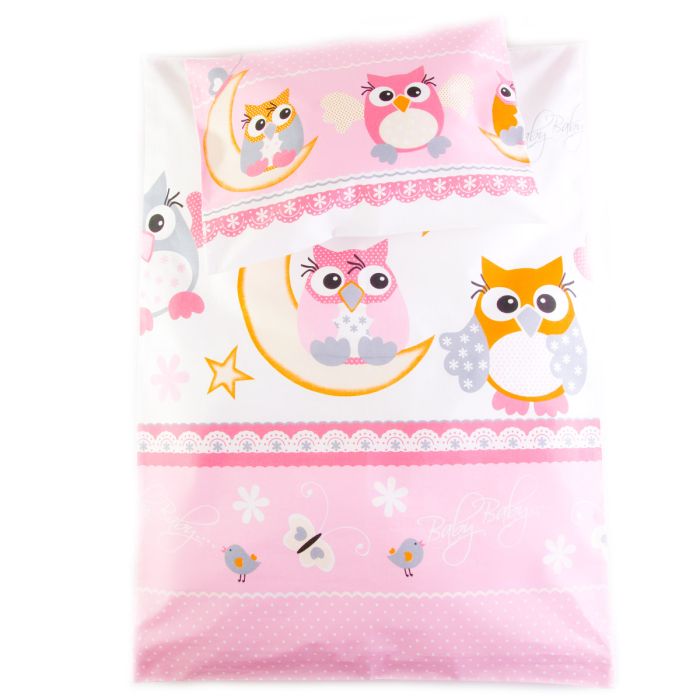Beebi voodipesukomplektid hälli 80x70cm "Ilusad unenäod", roosa