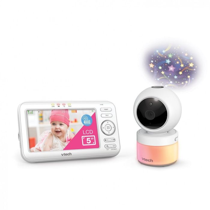 Vtech  mobiilne beebimonitor LCD-ekraan 5-tolline kaamera panoraam/paneerimine/suum VM5463