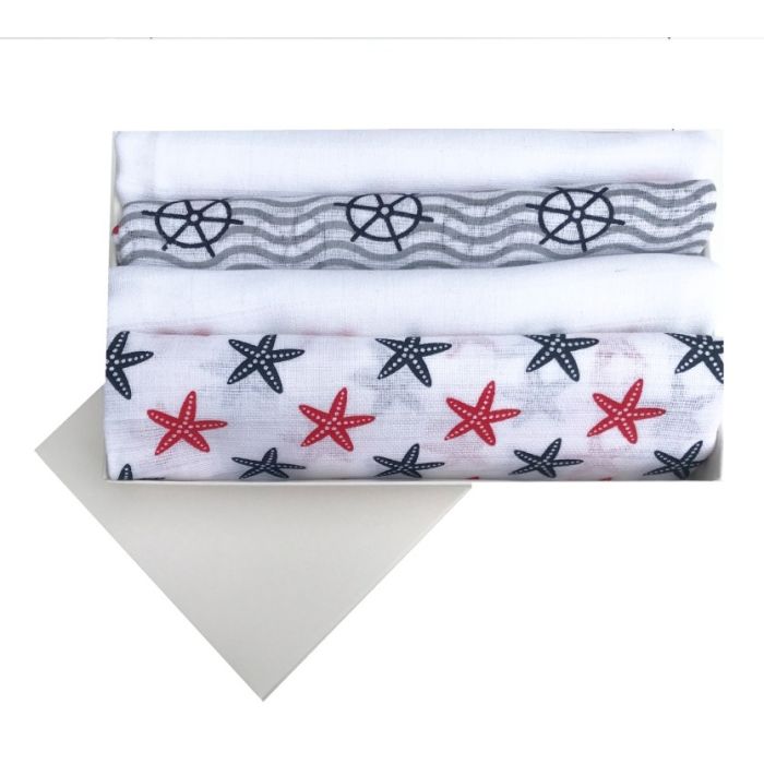 Vystyklų rinkinys kūdikiams iš marlės 