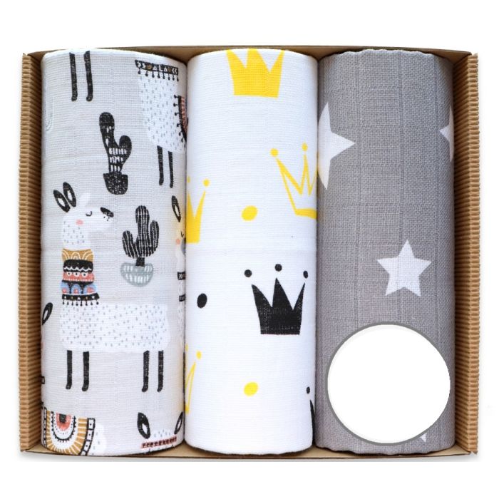 Puuvillaste mähkmete komplekt, 3 tükki, "44" 