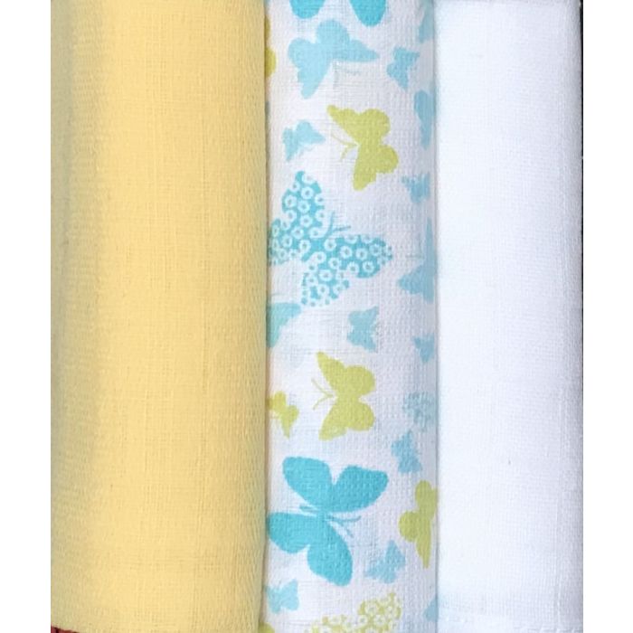 Puuvillaste mähkmete komplekt, 3 tükki, "Butterfly"