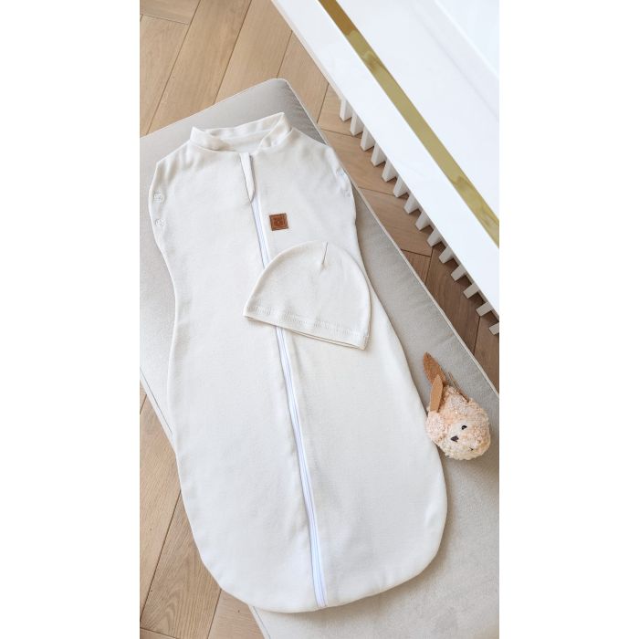 Beebi mähkimiskott Teddy interlock super soft ecru