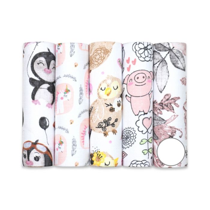 Vystyklai kūdikiui - 5 dalių komplektas "Nr 9-Girl"