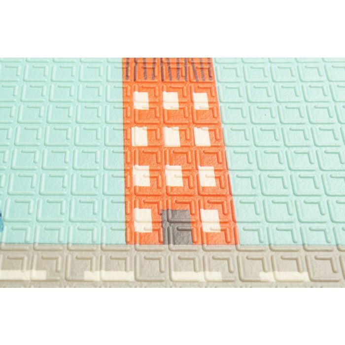 Kahepoolne mängumatt beebidele "CARS" 200 x 180 cm