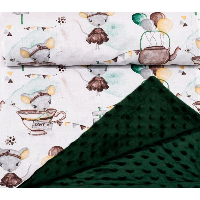Beebitekk 100x75cm "Baby mouse" roheline