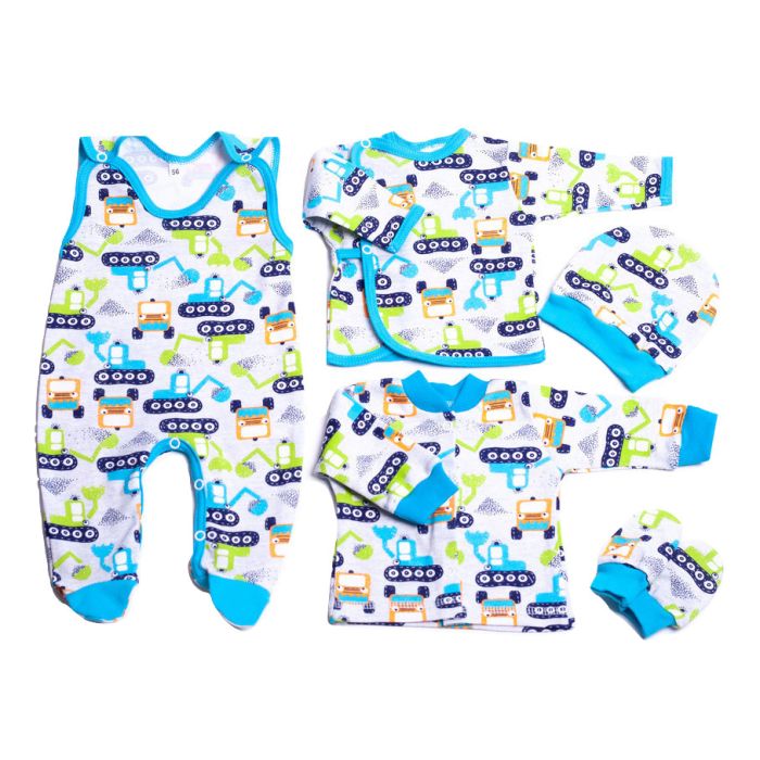 Komplekt vastsündinule 5-e osaline "Cars" sinine