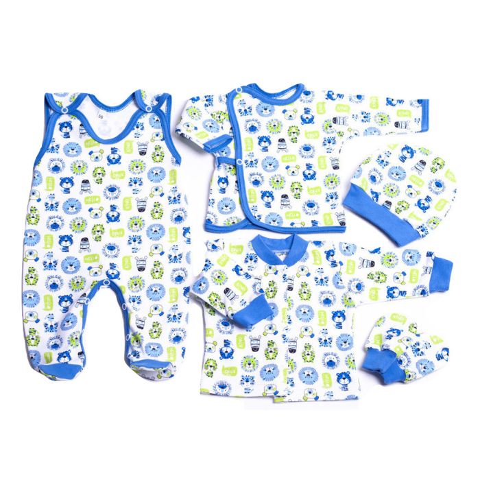 Komplekt vastsündinule 5-e osaline "Lion" sinine