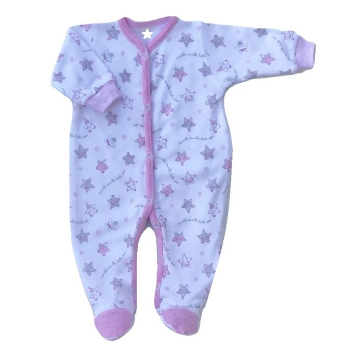 Beebi tudukombe - romper "Star" roosa