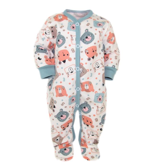 Beebi tudukombe - romper "Teddy" piparmünt