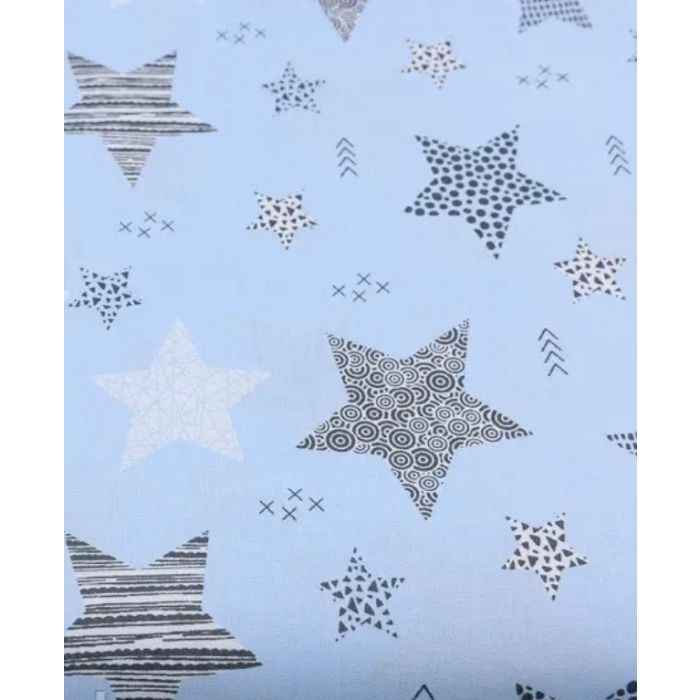 Puuvill voodilina 50x83 "Galaxy blue"