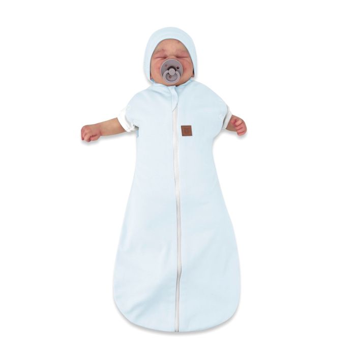 Beebi mähkimiskott Teddy interlock super soft blue