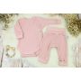 Beebiriided 2 osaline "Lined lux" pale rose