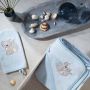 Bamboo kapuutsiga vannilina 100x100  "Foxy" sinine