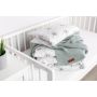 Kootud bambusviskoos beebitekk "Bamboo" 100x80 cm baby grey
