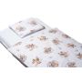 Voodipesu beebidele 135x100  "Bear pilot beige" 