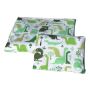 Beebi voodipesukomplektid  100x135 "Dino" roheline