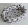 2in1 Beebipesa - Voodipehmendus beebile "Galaxy grey" hall