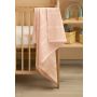 Puuvillane beebitekk "Lulu light pink" 95x95 cm