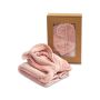 Beebide hommikumantel "Bear pale pink" 