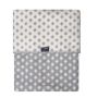 Zaffiro pledas medvilninis, 75x100, pilkas-baltas, rombai