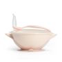 Babyono lėkštė limpančiu dugnu šaukštelis  6+ m kreminė rožinė 1063/06