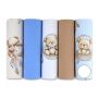 Flanellist lapid komplektid 5tk "Bears" 