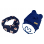 Beebi müts ja sall "Navy teddy" 