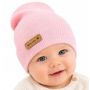 "Natural" puuvillane Beanie müts vastsündinule - Pink